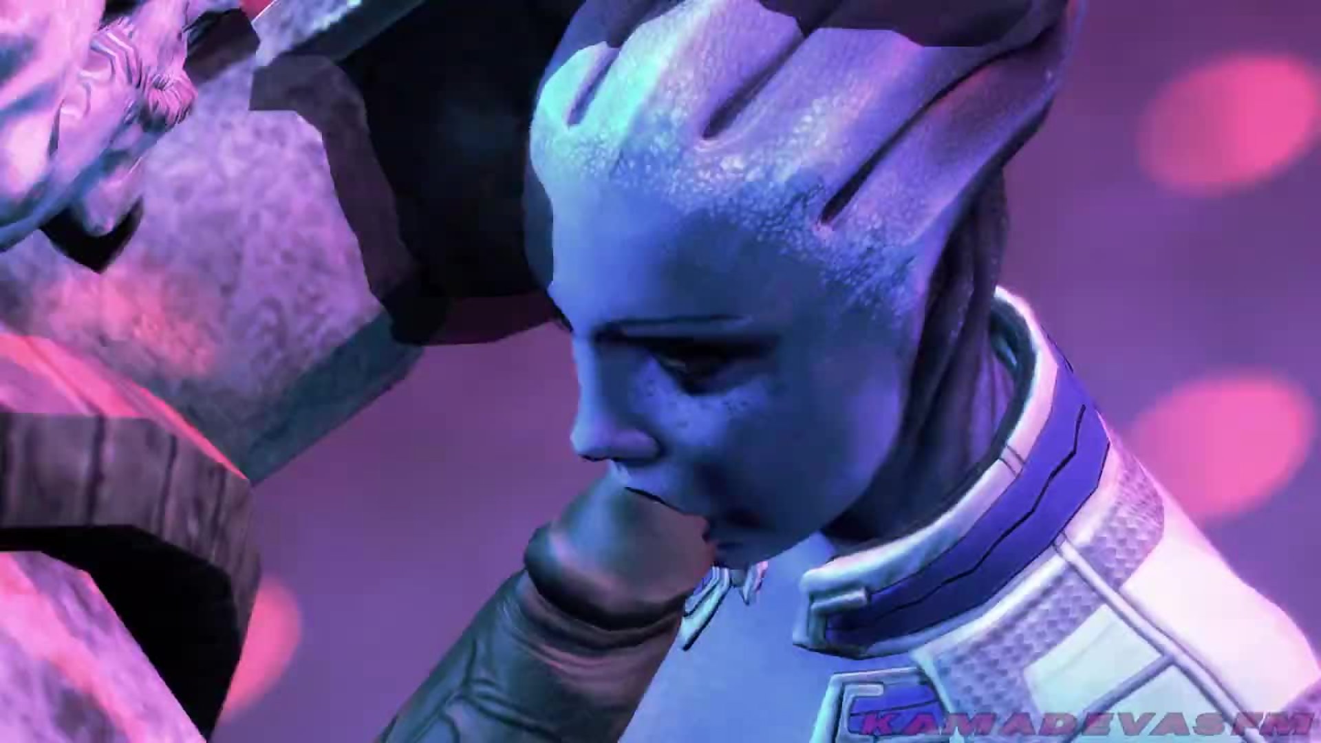 Monstro fode a cara de liara em heroína caída mass effect
