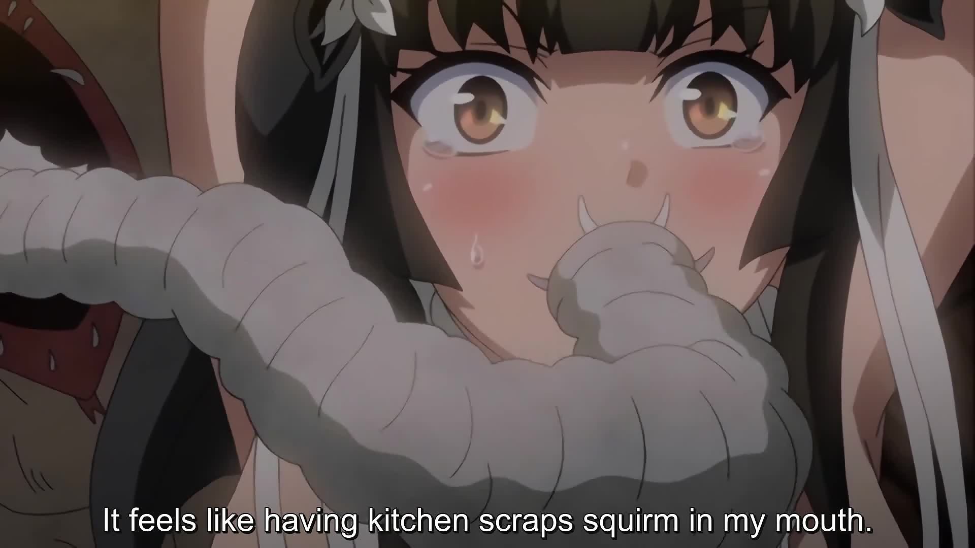 Horror hentai: savage monsters brutally fuck warrior nun