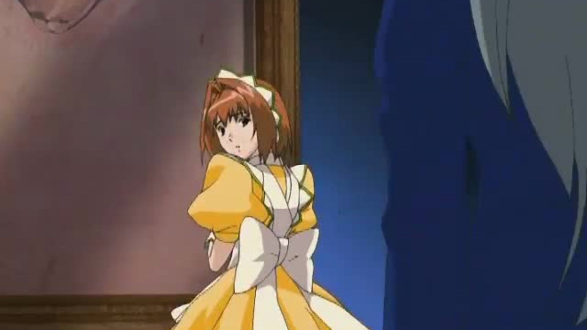 Busty hentai servant sucks and rides hard