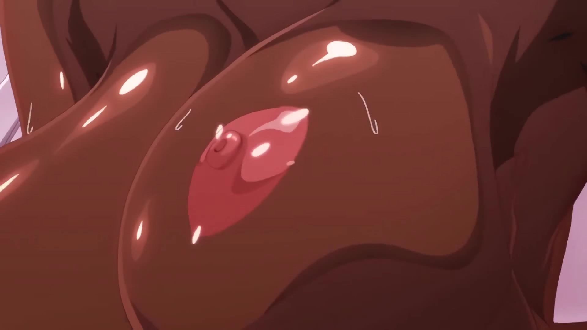 Dark skinned huge tits anime girl deep fucked