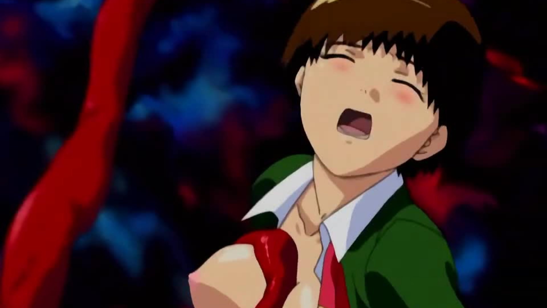 مراهقة هنتاي صغيرة تُخترق مزدوجًا بمخالب شيطانية