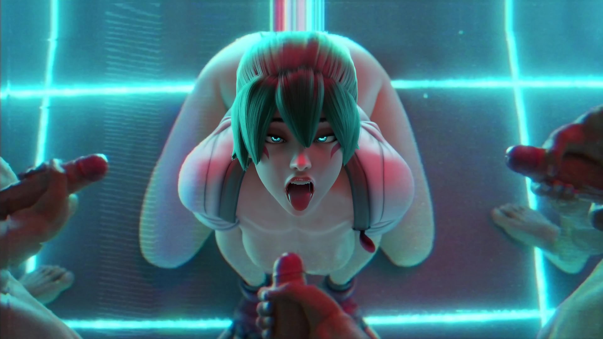 الاغتصاب الجماعي لكيريكو مع الجنس الفموي في الممر