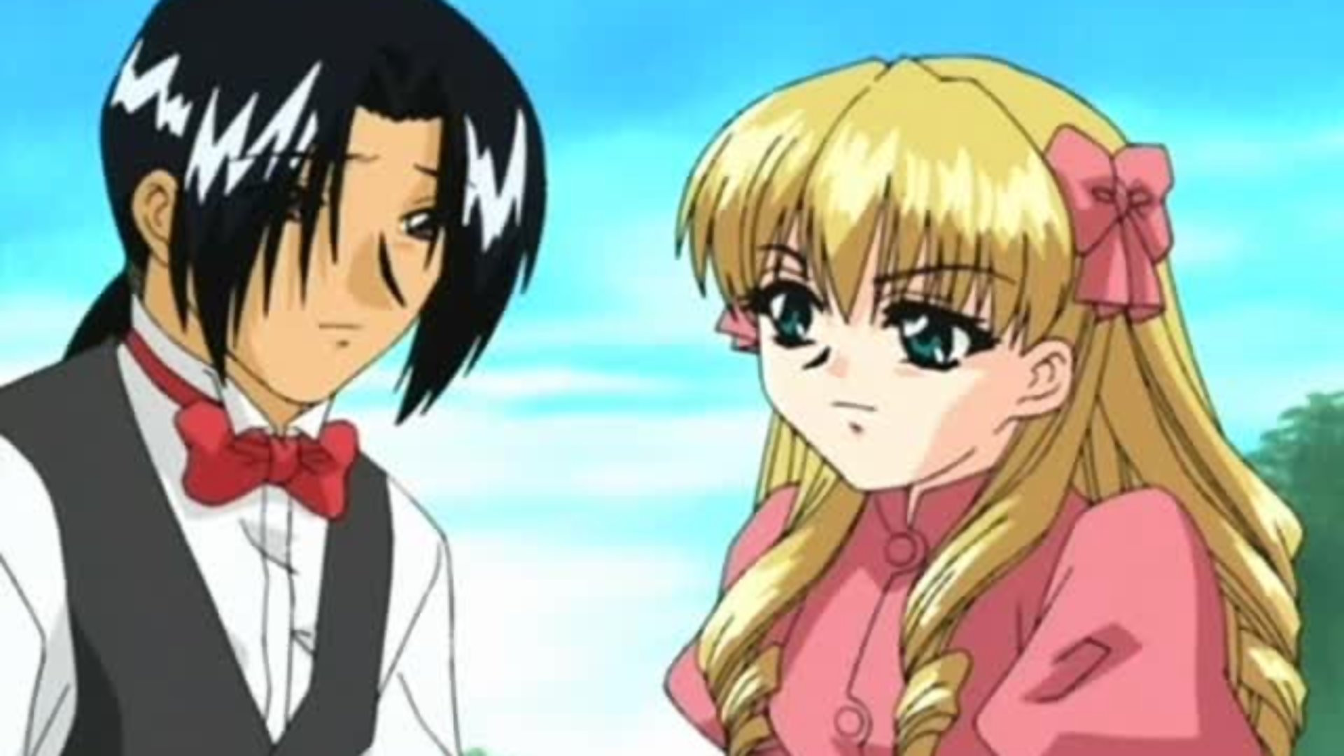 Dirty daughter fingers herself while sucking butler’s dick