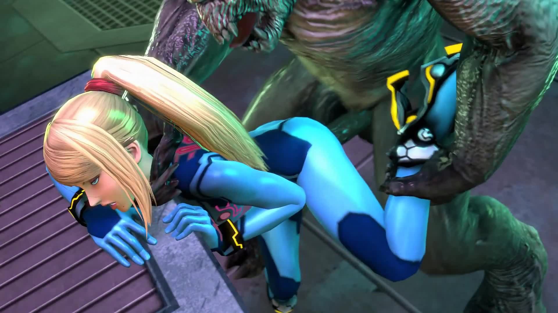 3d hmv: samus aran vs monster cocks