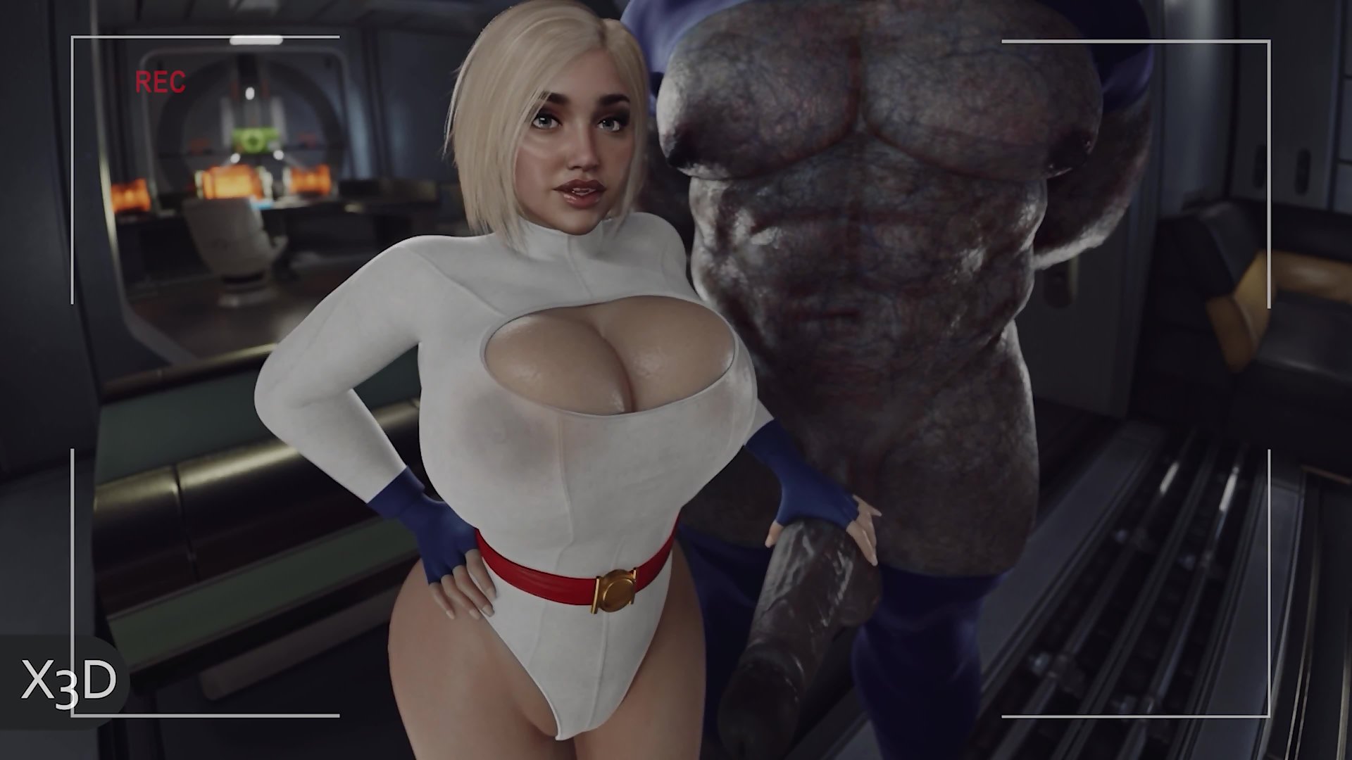 Power girl vs darkseid: kryptonian pussy takes his big cock