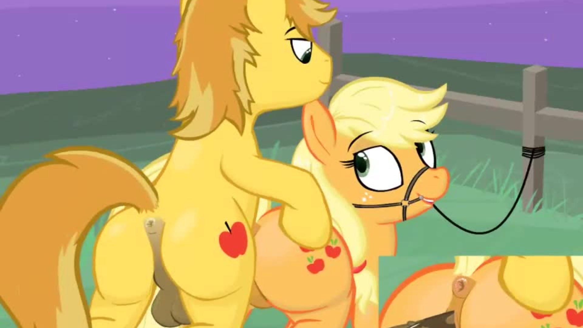 Poney applejack cartoon chaude baisée par derrière