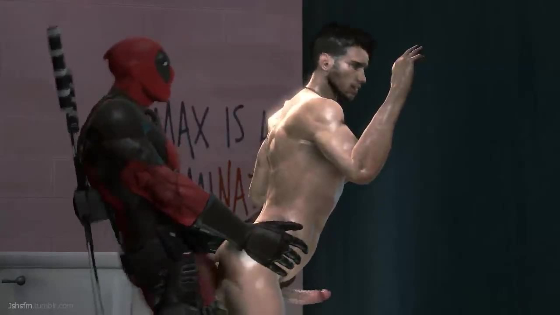 Deadpool schwul badezimmer analverkehr