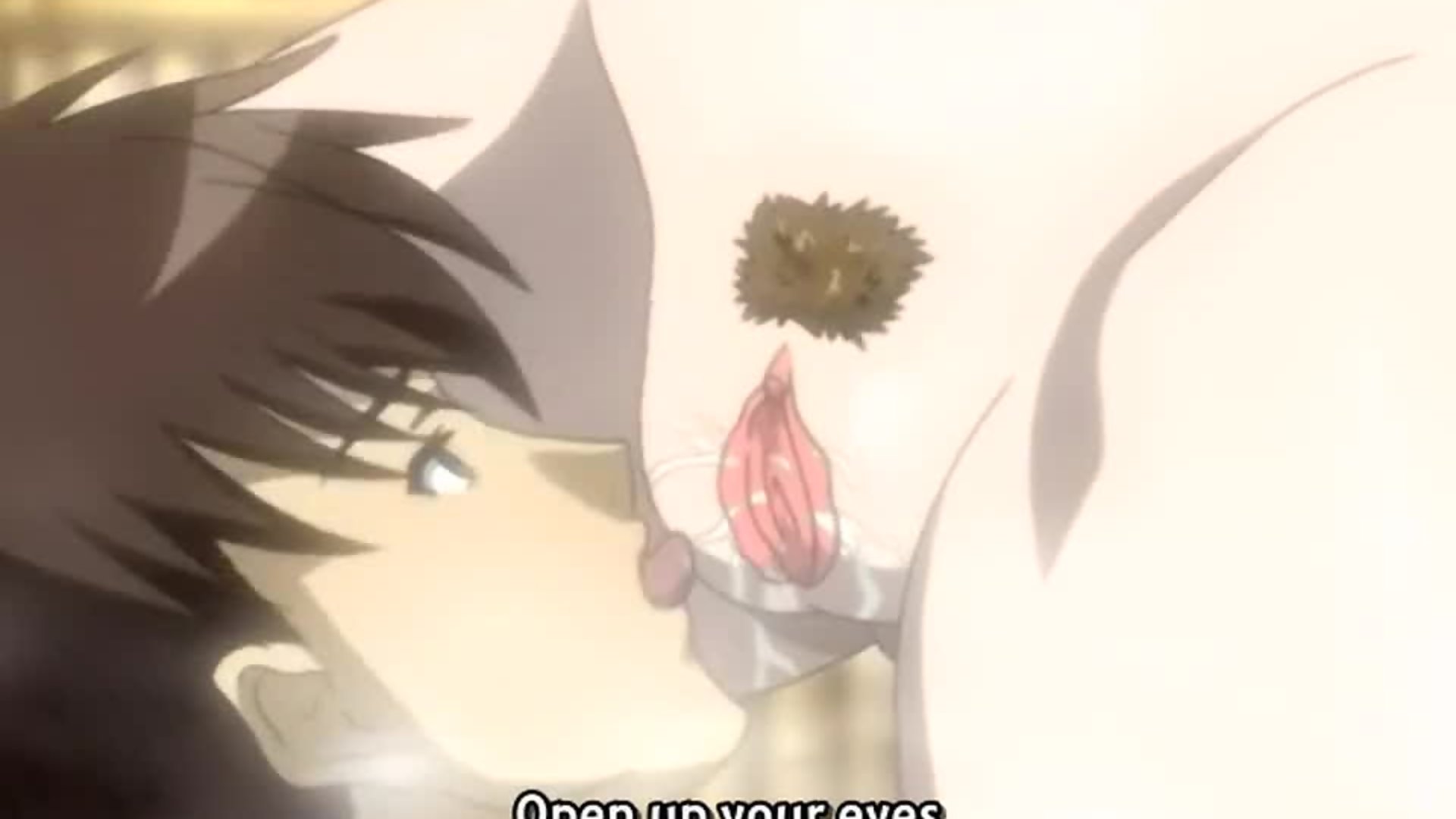 Mature anime woman gets naughty facial in public bathhouse