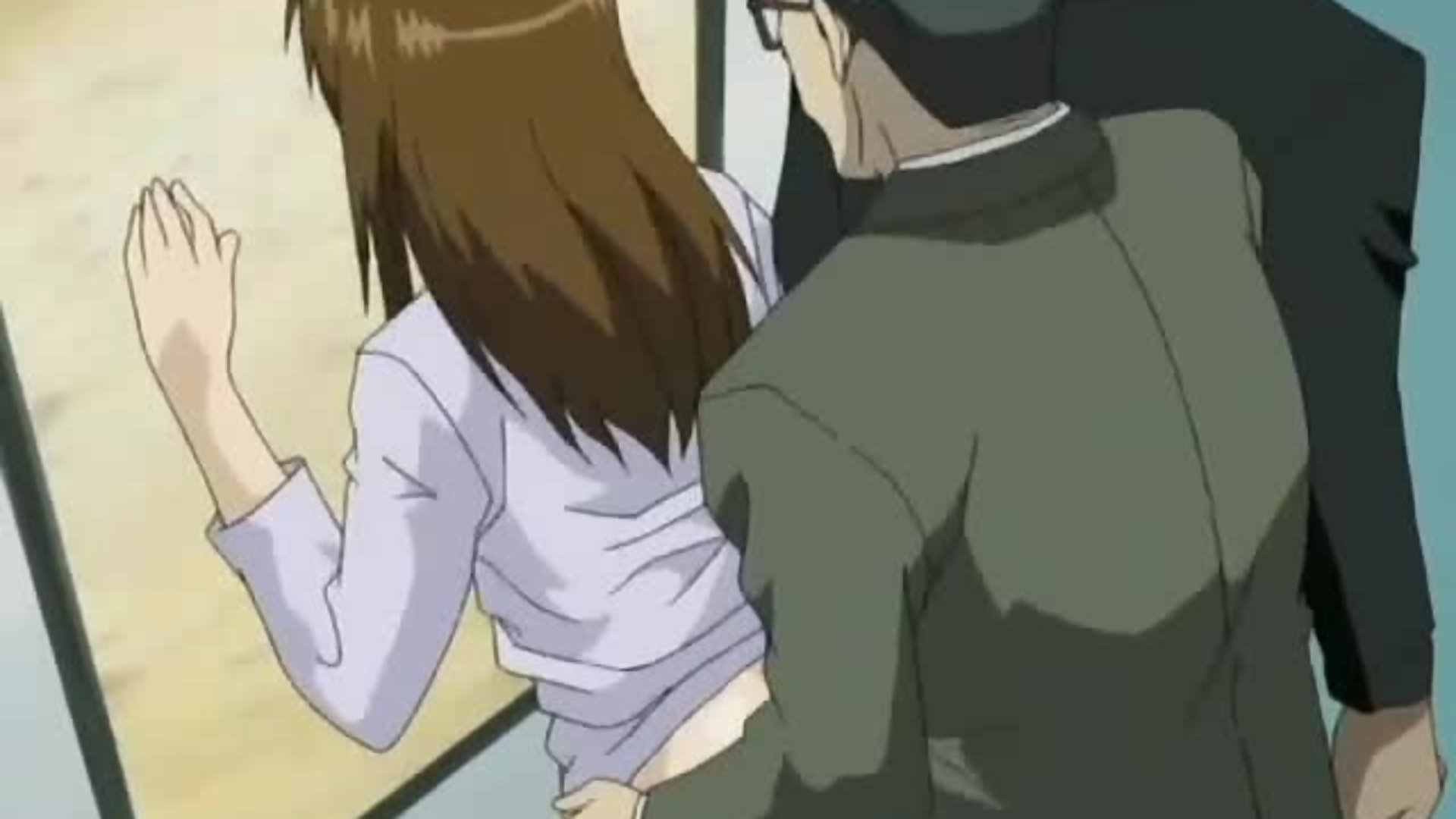 Businessman molests and fucks married woman on public hentai train