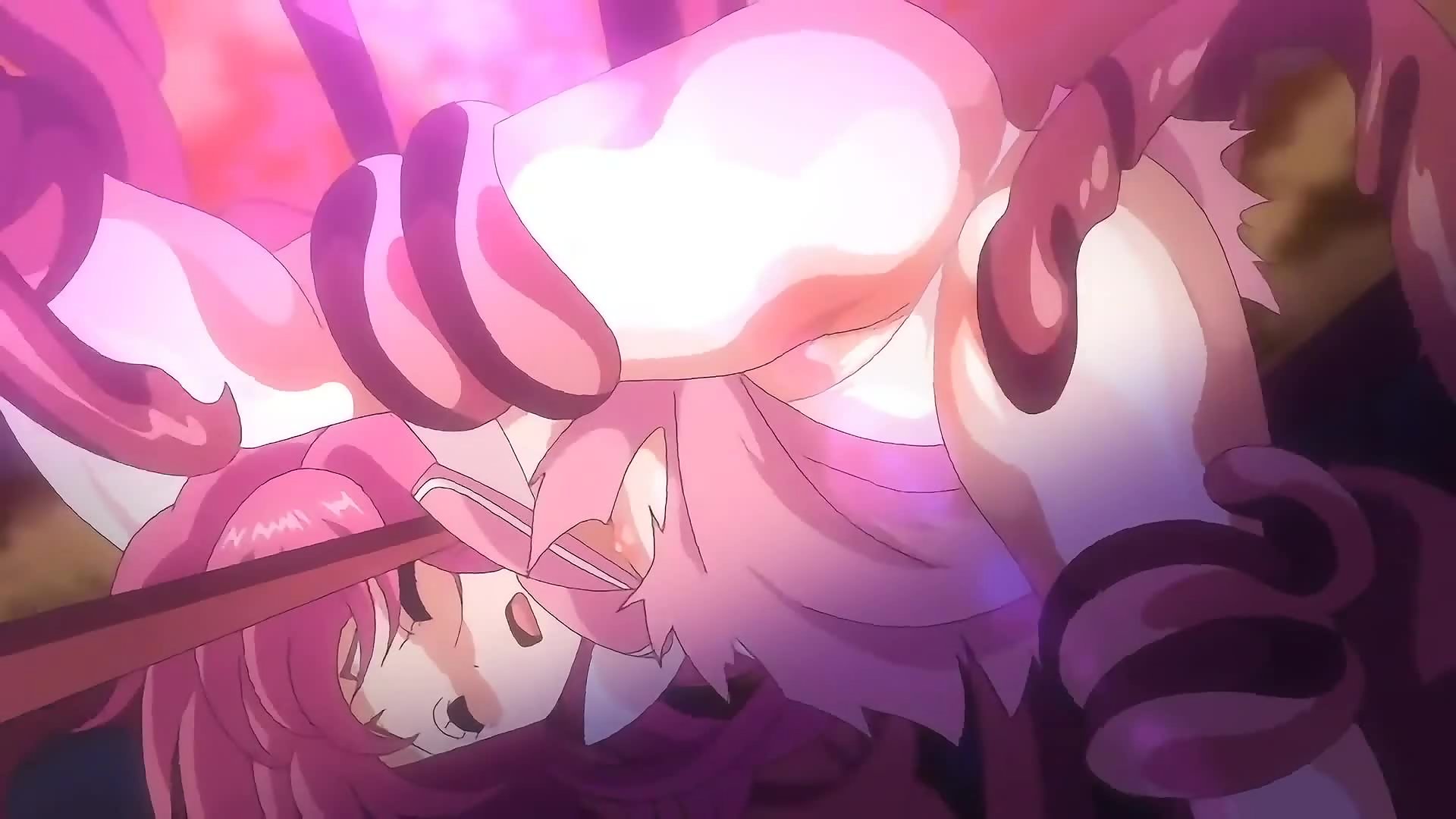Hentai magical girls frenzied tentacle pounding
