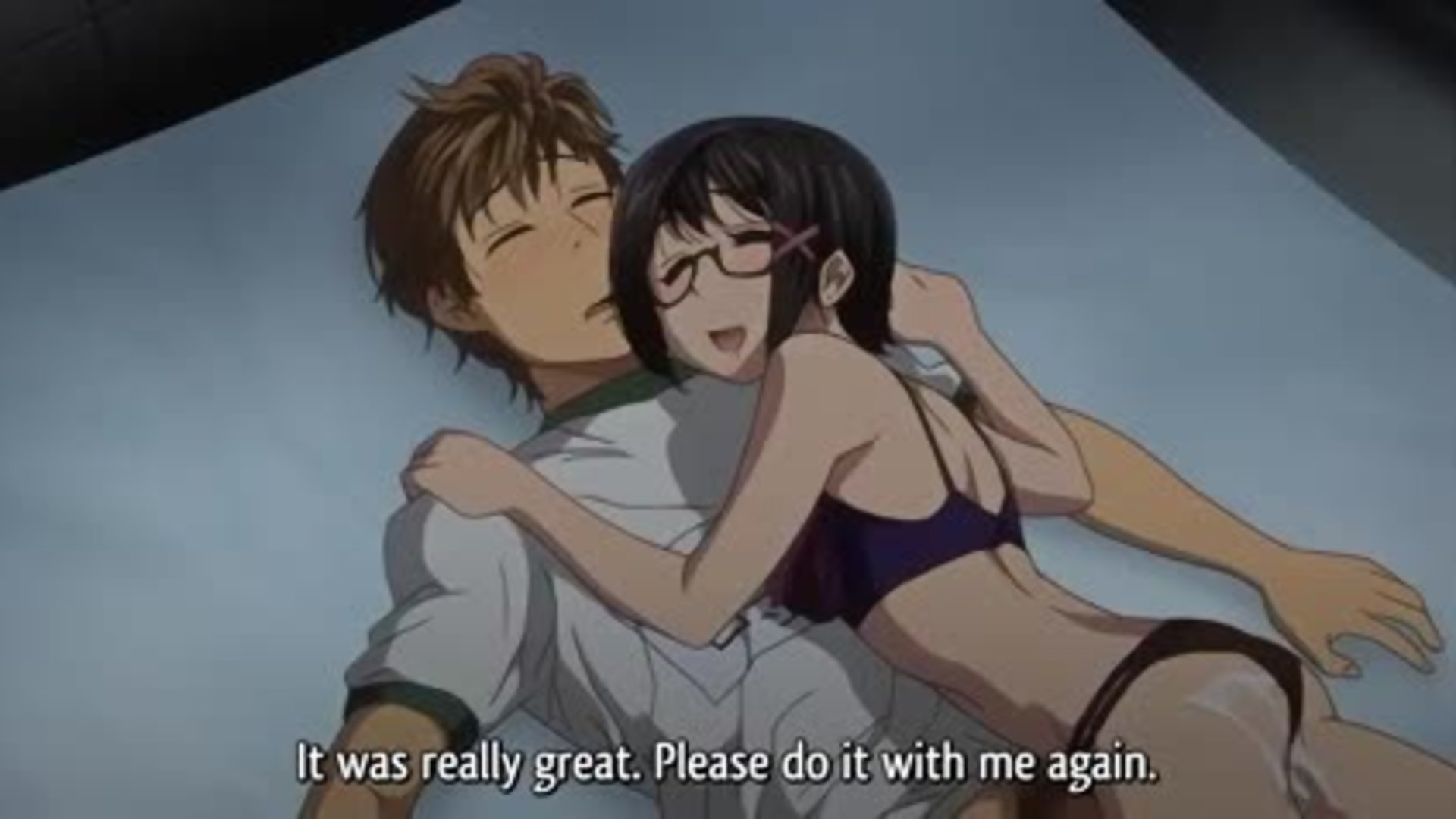 милая хентай-подросток шантажирует ученика для секса в спортзале