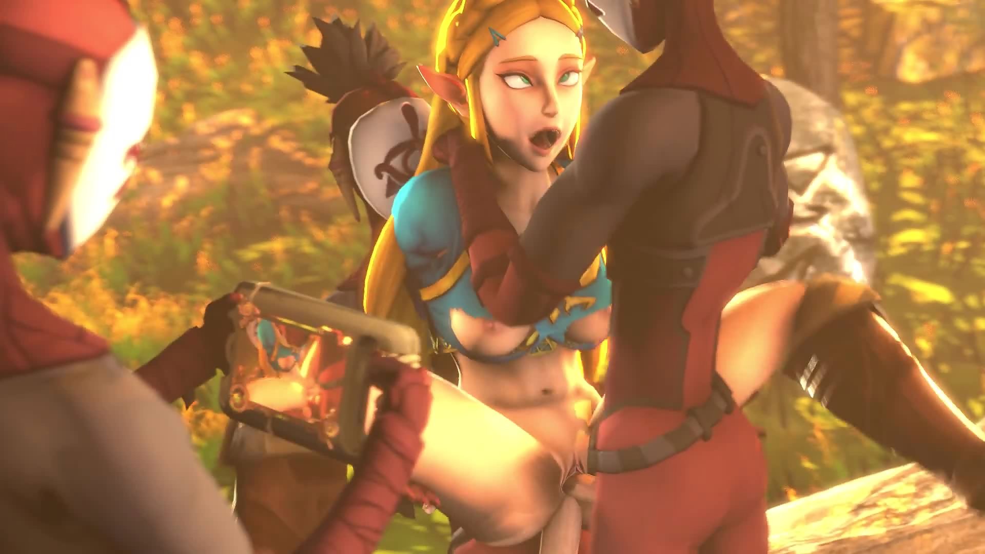 Zelda double penetrated by yiga clan