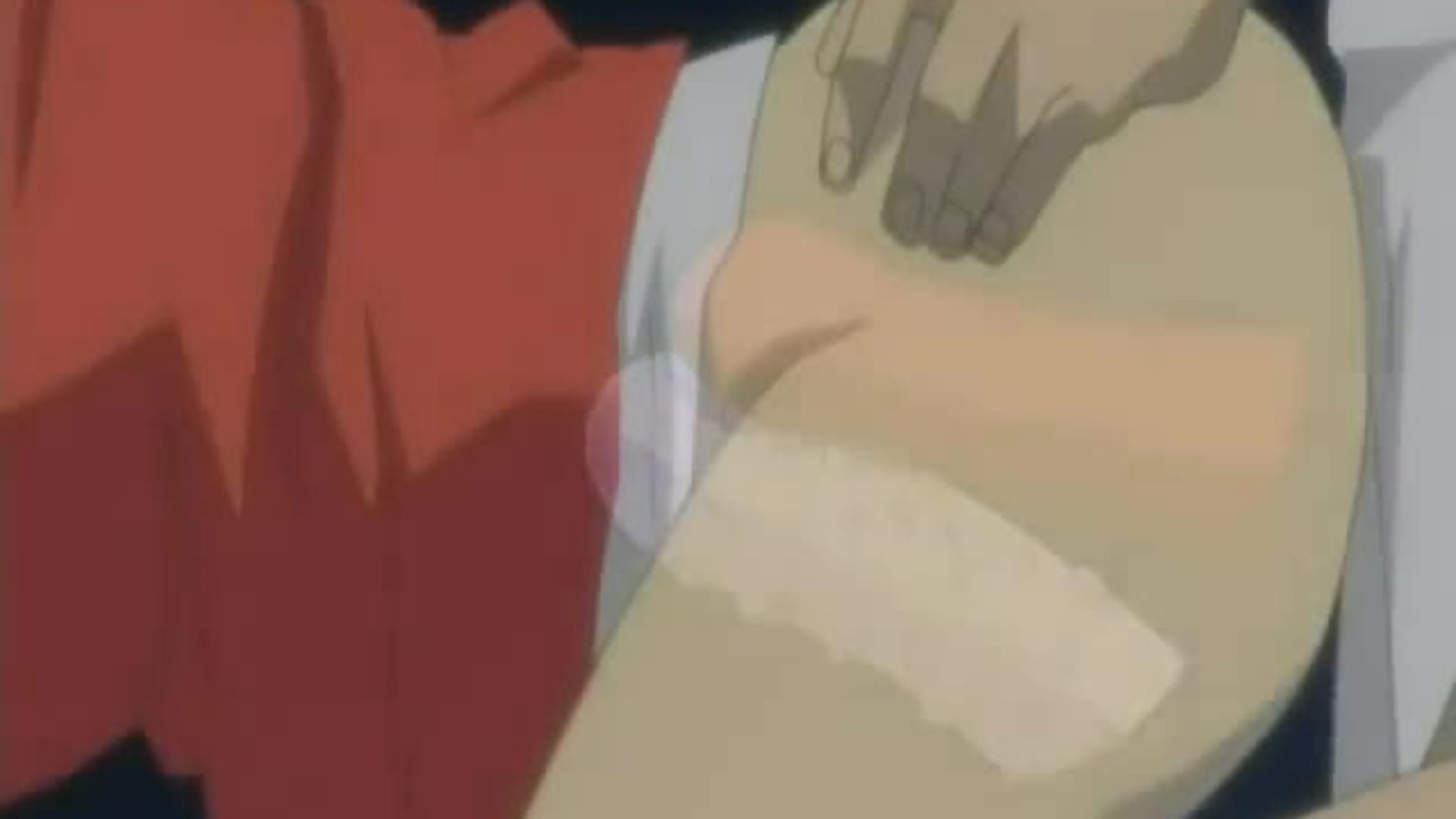 Double-penetrated hentai teen by dick & strapon