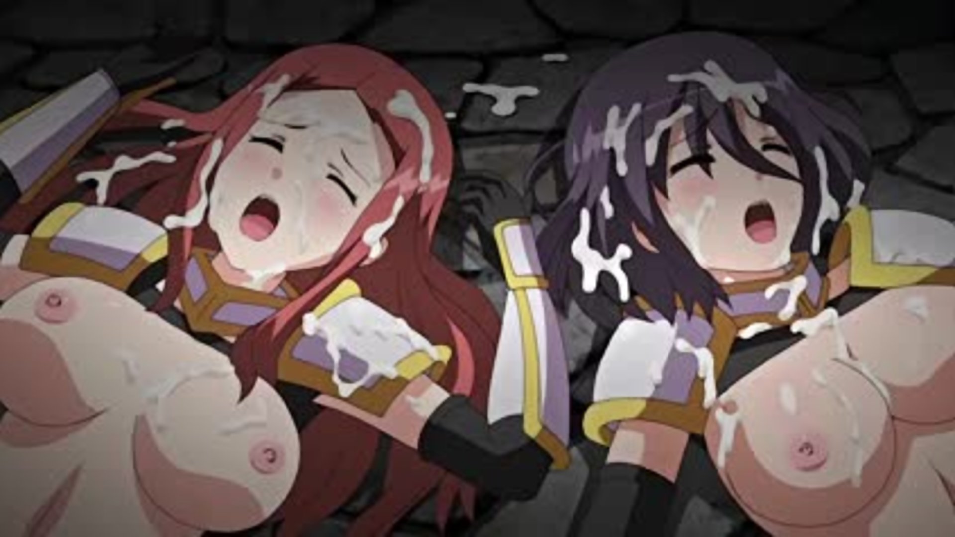 Hentai nuns gangbanged and facialed by invading thugs