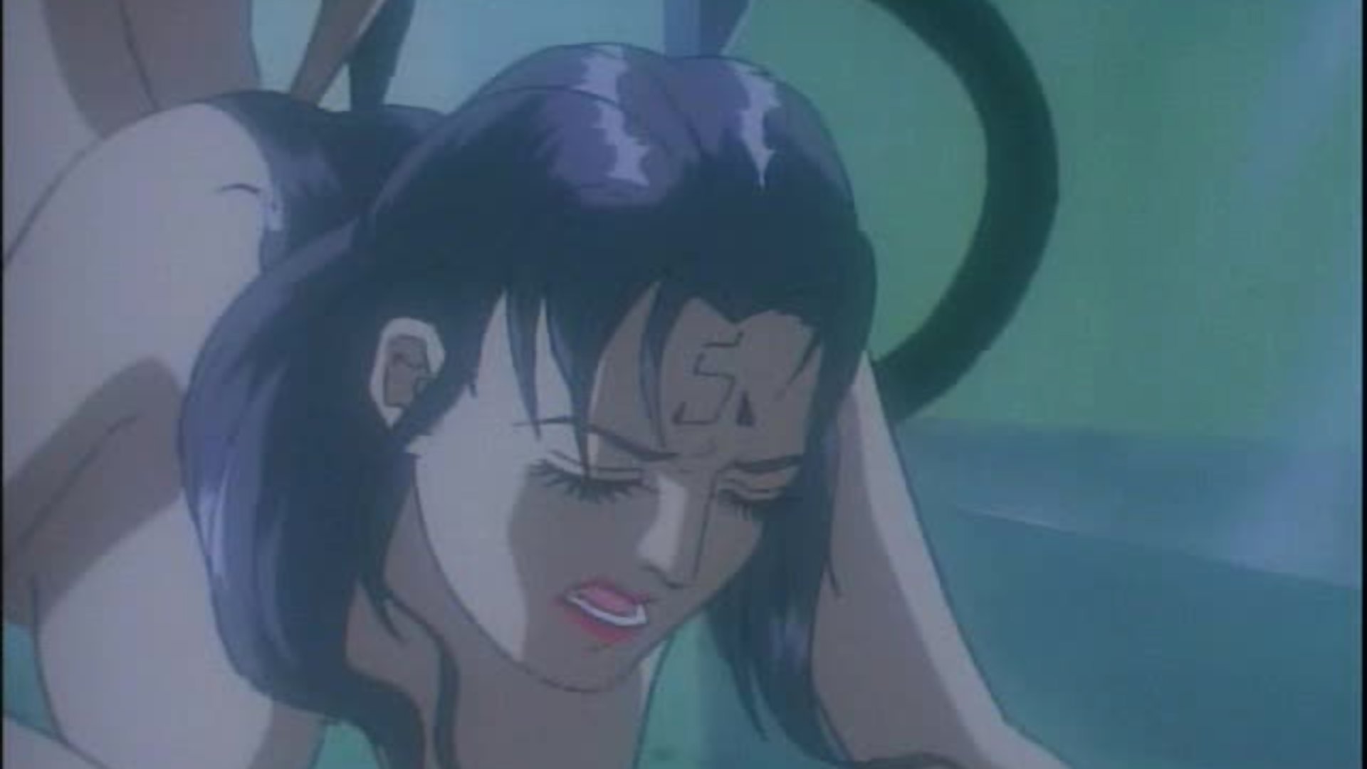 奴隷悪魔がoverfiendの業火で女子校生を激しく貫く