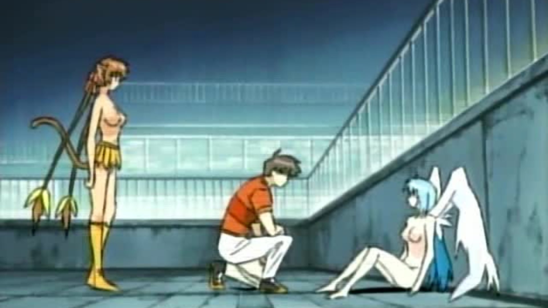 Guerreiro derrota harpia, fode gata gostosa e anjo