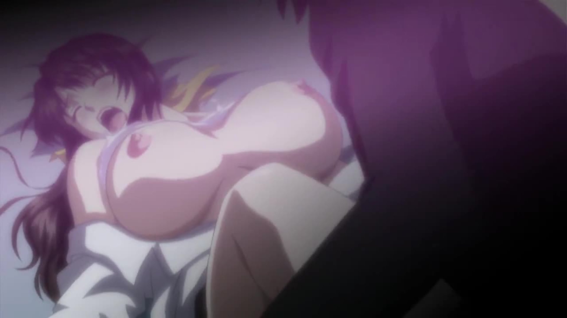 Hairy pussy pounded by busty mature woman in dirty hentai