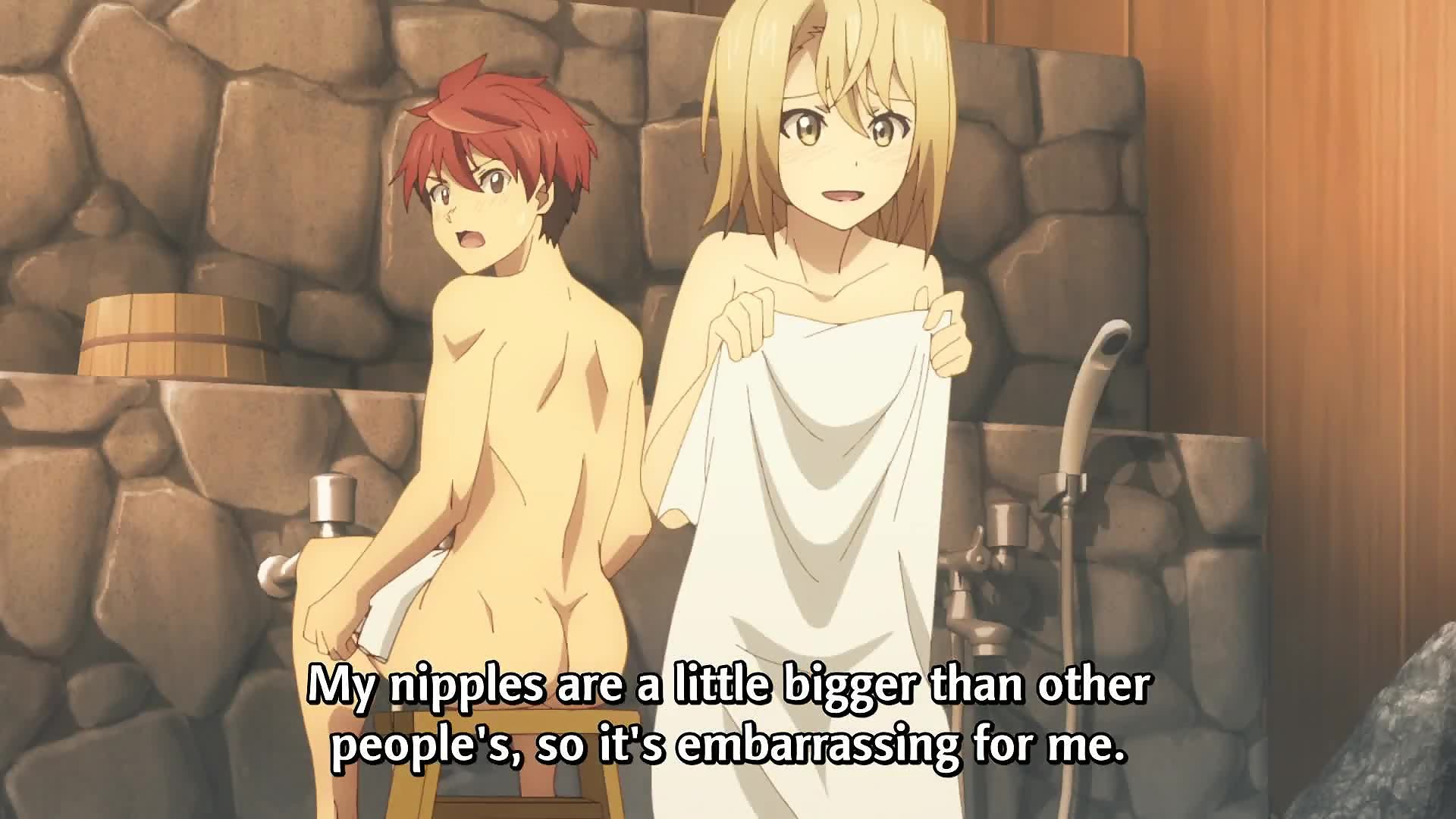 Seegurken-tentakel saugen schulmädchen-brüste für futanari-energie